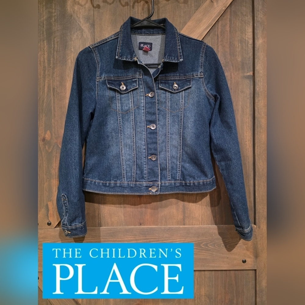 CHILDRENS PLACE Darkwash Denim Jacket Girls Size 14 / XL